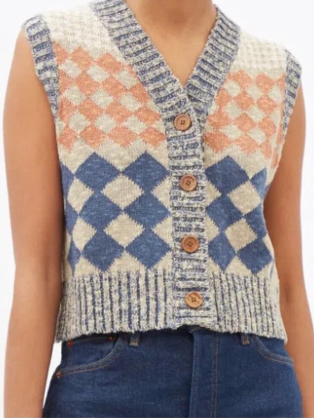 RE/DONE cotton-linen vest
